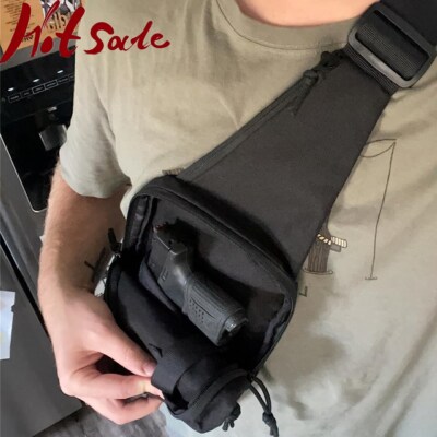 Tactical Shoulder Chest Bag Pistol Holster Crossbody Range Gun Concealed Carry