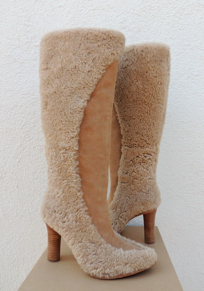 Knee high sheepskin clearance boots