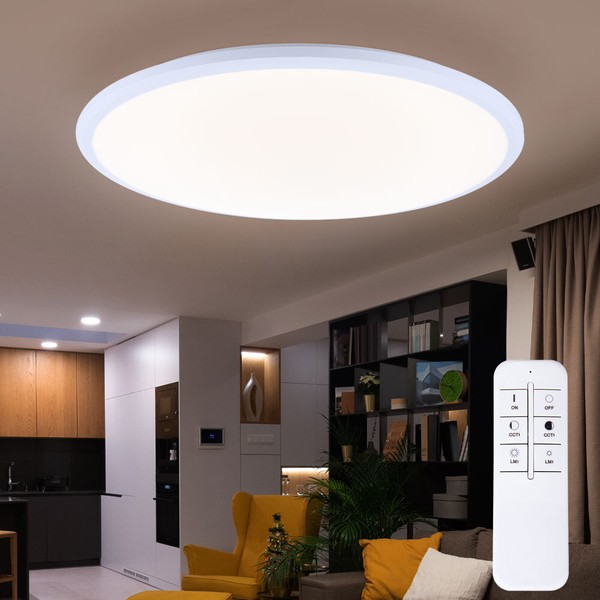 Deckenlampe Deckenleuchte Wohnzimmerlampe Led Tageslicht Fernbedienung Dimmbar-image