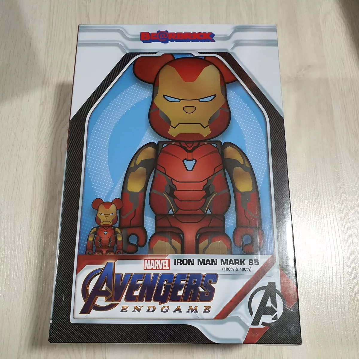 BEARBRICK IRON MAN MARK 85 100%&400% Ironman Marvel Be@rbrick Medicom Toy