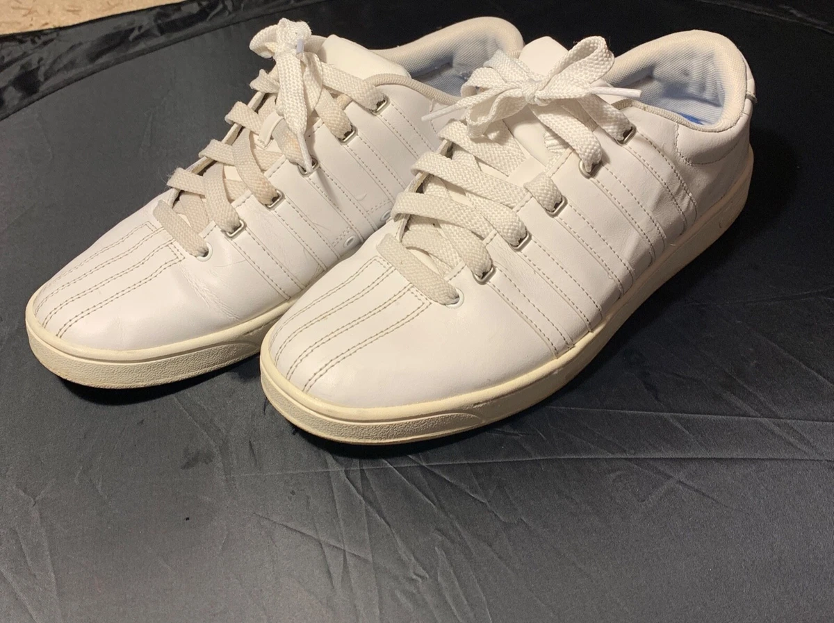 K Swiss Classic VN White White Mens Leather Shoes Fashion Sneakers