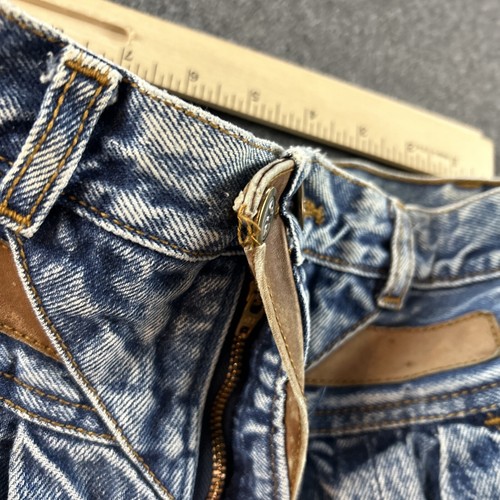 VINTAGE Rio Stephen Mardon Girls Jeans Sz 7 ACTUAL 24x27 Bareback Acid #4336 - Picture 4 of 14