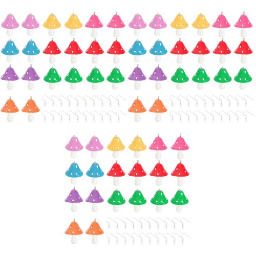 Jewelry Making Supplies Mushroom Necklace Charms Mushroom Resin Charms - Picture 2 of 12