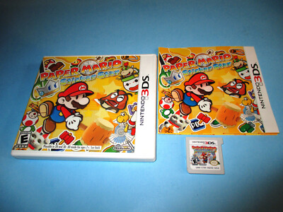 Paper Mario Sticker Star Nintendo 3DS XL 2DS Game w/Case & Manual