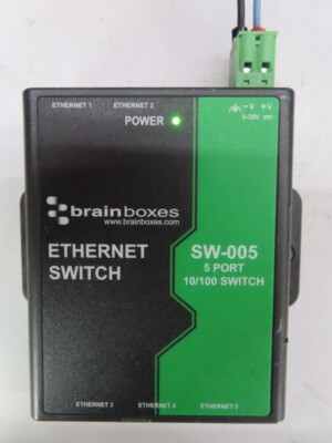 brainboxes SW-005 Ethernet Switch Industrielle 5 Port