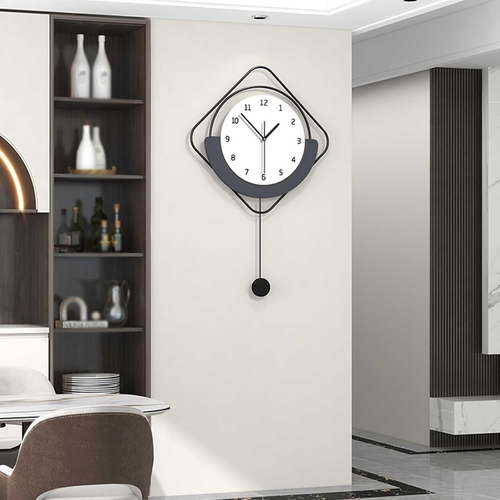 Orologio Da Parete Moderno, Nordico Minimalista Orologi Grande Telaio in Metallo - Foto 4 di 12
