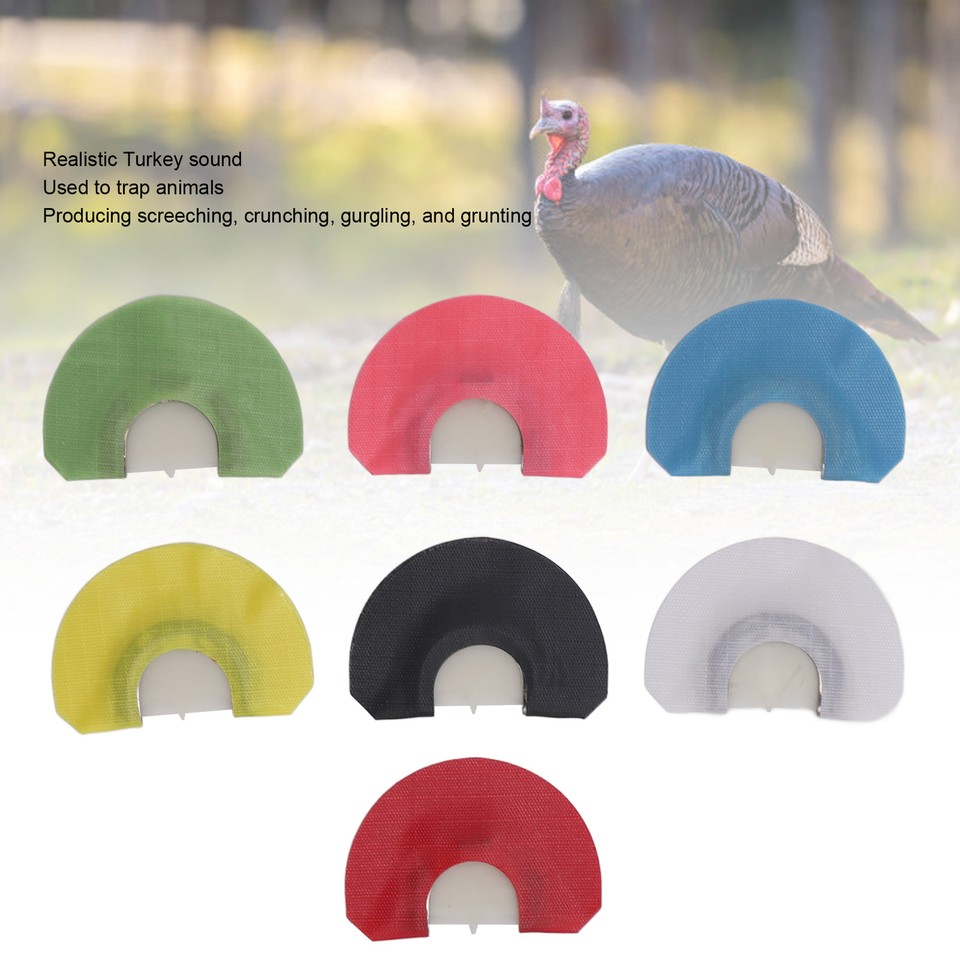 Turkey Mouth Call 7 Colors Realistic Sound Easy To Use Comfortable