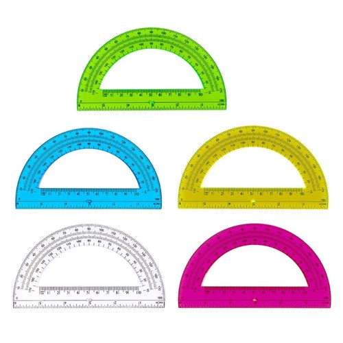 Plastic Protractor 6Inch Protractors for Geometry Drafting | eBay Australia