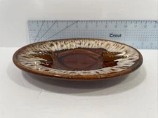 USA Glazed Ceramic vintage Ashtray, possibly never used 10”