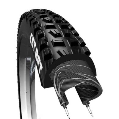 Pneu VTT Durca 24 X 1.95 Noir - Bande De Roulement Knobby Pour Terrain Difficile