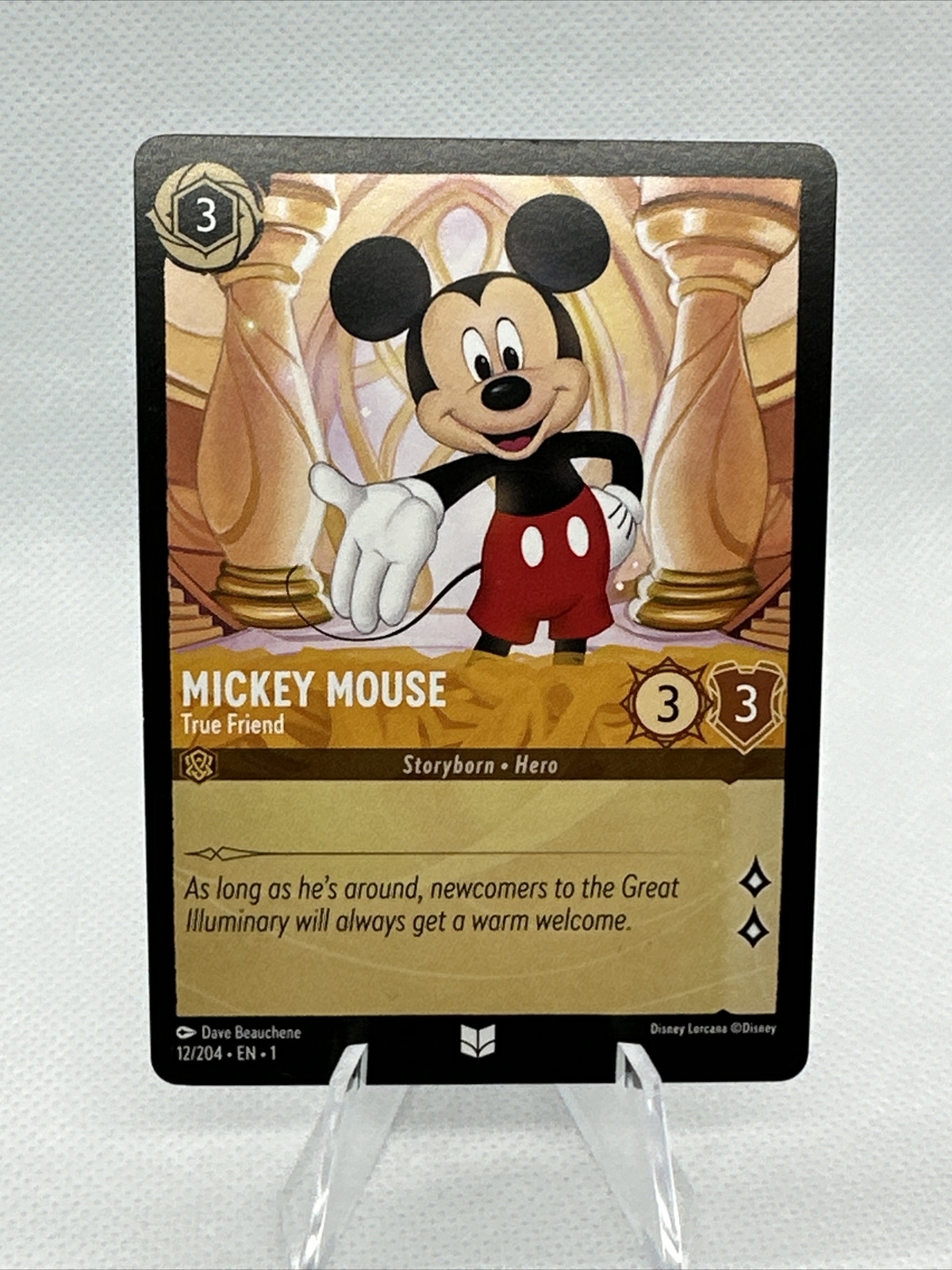 Disney Lorcana TCG: The First Chapter 12/204 Mickey Mouse True Friend Uncommon