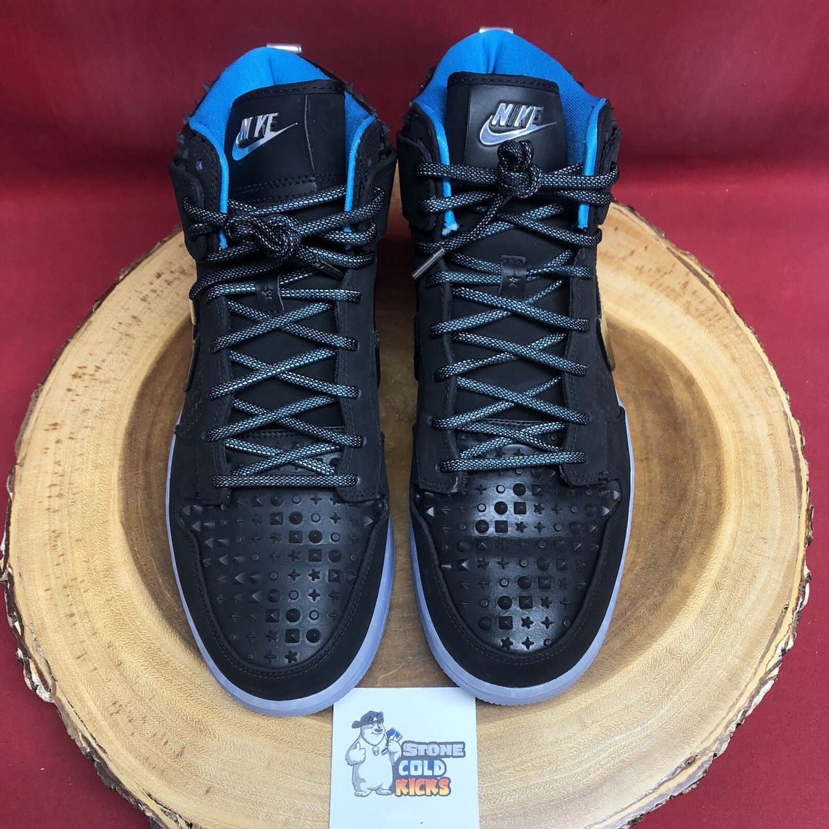 Nike Dunk High CMFT PRM All Star 2014 Black Jade 744309-001 Size 