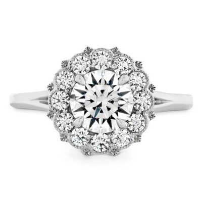 Hearts On Fire 18K Liliana Dimond Halo Engagement Ring HBSLILHAL00408WC-C