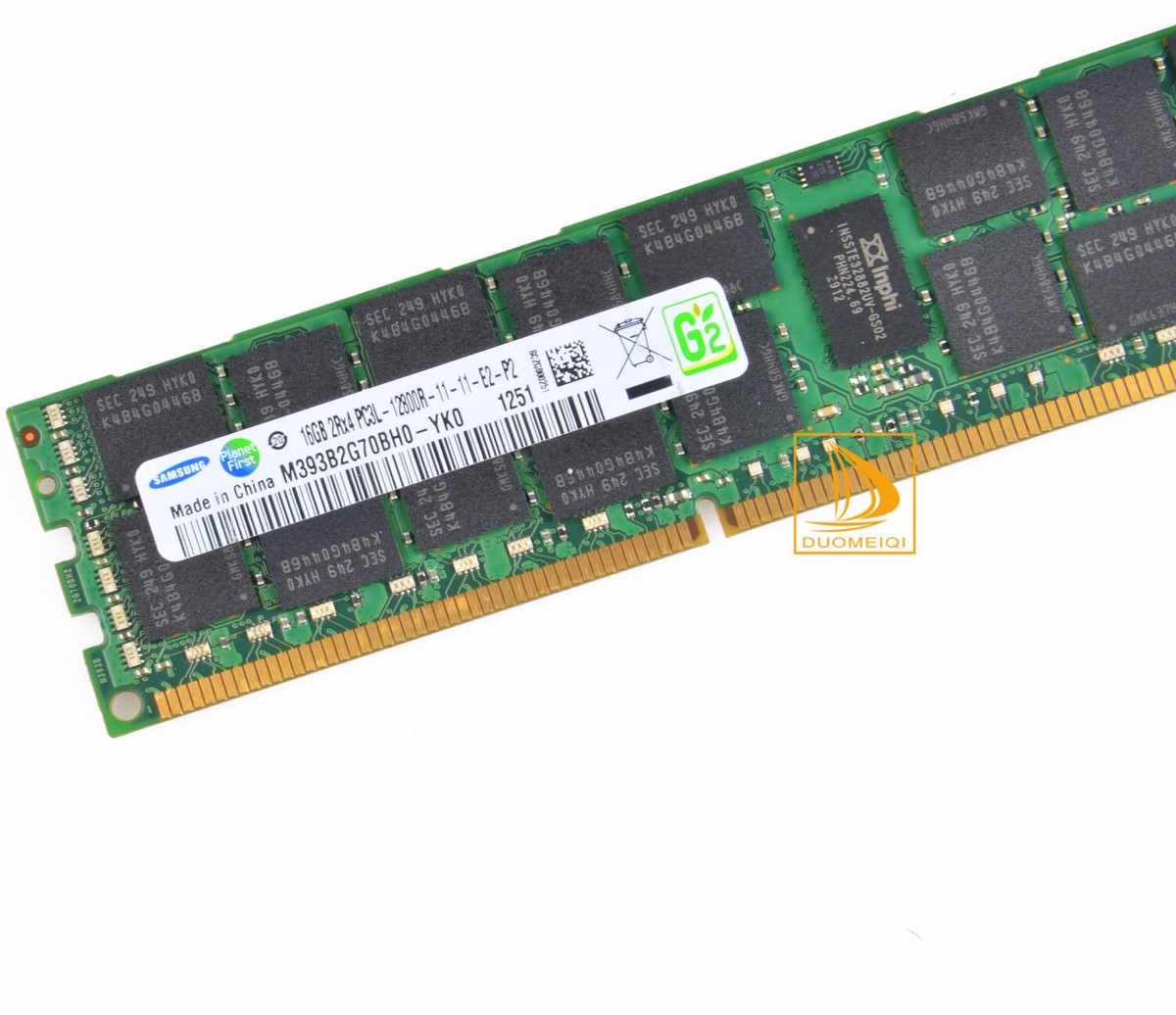 Samsung 16GB 2RX4 PC3L-12800R DDR3L-1600MHz 240Pin ECC REG Server