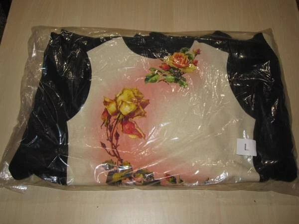 FELPA CON CAPPUCCIO SUPREME JEAN PAUL GAULTIER STAMPA FLOREALE NERA TAGLIA L