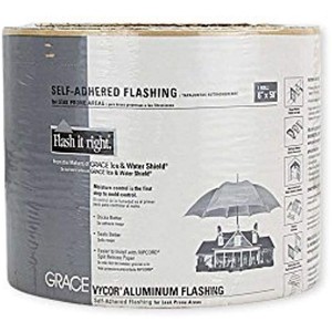 flashing aluminum roll vycor grace amerimax roofing