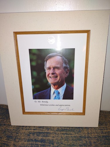 Foto con firma automática George W. Bush 43º Presidente Comité Senatorial Republicano - Imagen 2 de 5