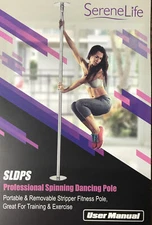 SereneLife Professional Upgrade Spinning Dance Pole - Portable & Removable