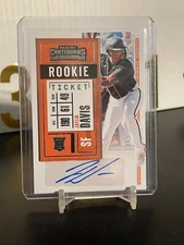 2 CARD Jaylin Davis lot 2020 Contenders Rookie Auto Variation Card&BASE Aut #162