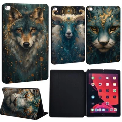 Animals PU Leather Stand Cover Case For Apple iPad 234/5/6/7/8/9/10/Mini/Air/Pro - Image 1 of 4