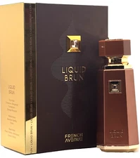 LIQUID BRUN By FRENCH AVENUE EAU DE PARFUM SPRAY FOR MEN 3.4 Oz / 100 ml NEW!!!