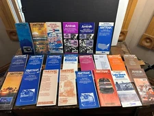 Batch of 22 Vintage Amtrak Timetables, 1970s-80s, All Different, Lot #1