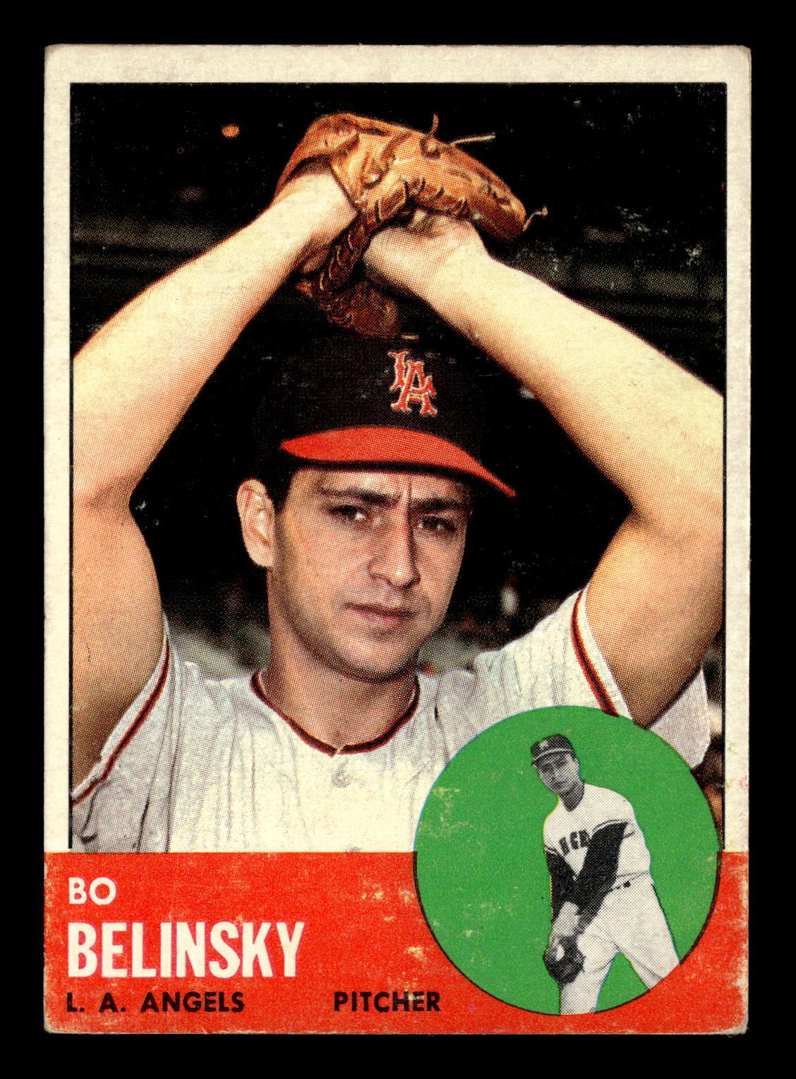 Bo Belinsky 1963 Topps #33 Los Angeles Angels Vg-Ex