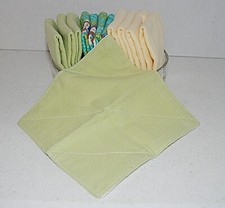 Baby Wipes Drool, 12 Wipes 2 ply, Reusable, Handmade.......NEW.......Group 9