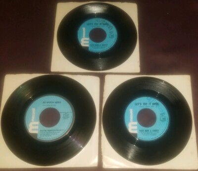Lot of 3 Faith Hope & Charity 45 So Much Love / Let's Try it Over Maxwell L-805