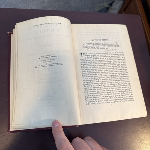 H. G. Wells The Outline of History 1921 3rd Edition Revised Macmillan Antique - Foto 11 di 11