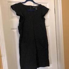 Marc by Marc Jacobs Black Ruffle sleeve Dress Size Medium