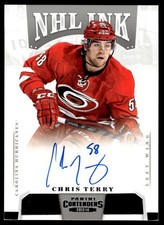 2013-14 Panini Contenders NHL Ink Chris Terry Auto Carolina Hurricanes #I-CTE