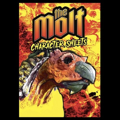 Mörk Borg RPG The Molt Character Sheet Tear-Pad (english)