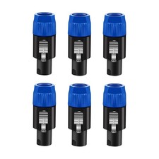 Well-Designed Robust Stable Quick-Install 6 Pieces Speakon Male Audio Connectors