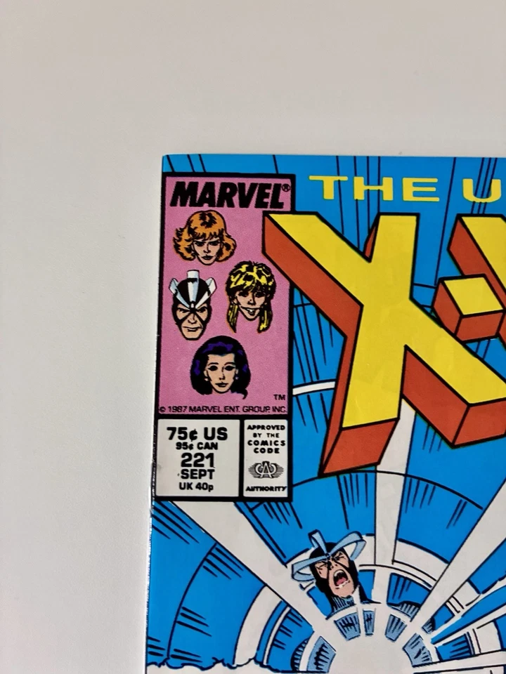 Uncanny X 战警 #221 - Major Key 1st 应用程序 Mr. Sinister 非常高级原始近乎完好/近乎完好+ — 第 3/4 张图片