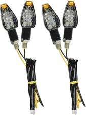 4 PCS Motorcycle Turn Signals, 12V 14LED Bright Lamp Motorbike Front/Rear Indica