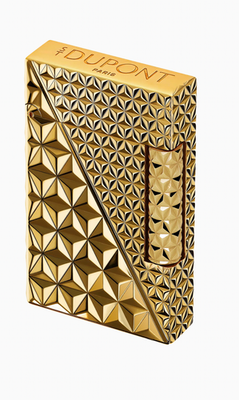 S.T Dupont Line 2 Perfect Ping Lighter Double Fire X Gold C16646