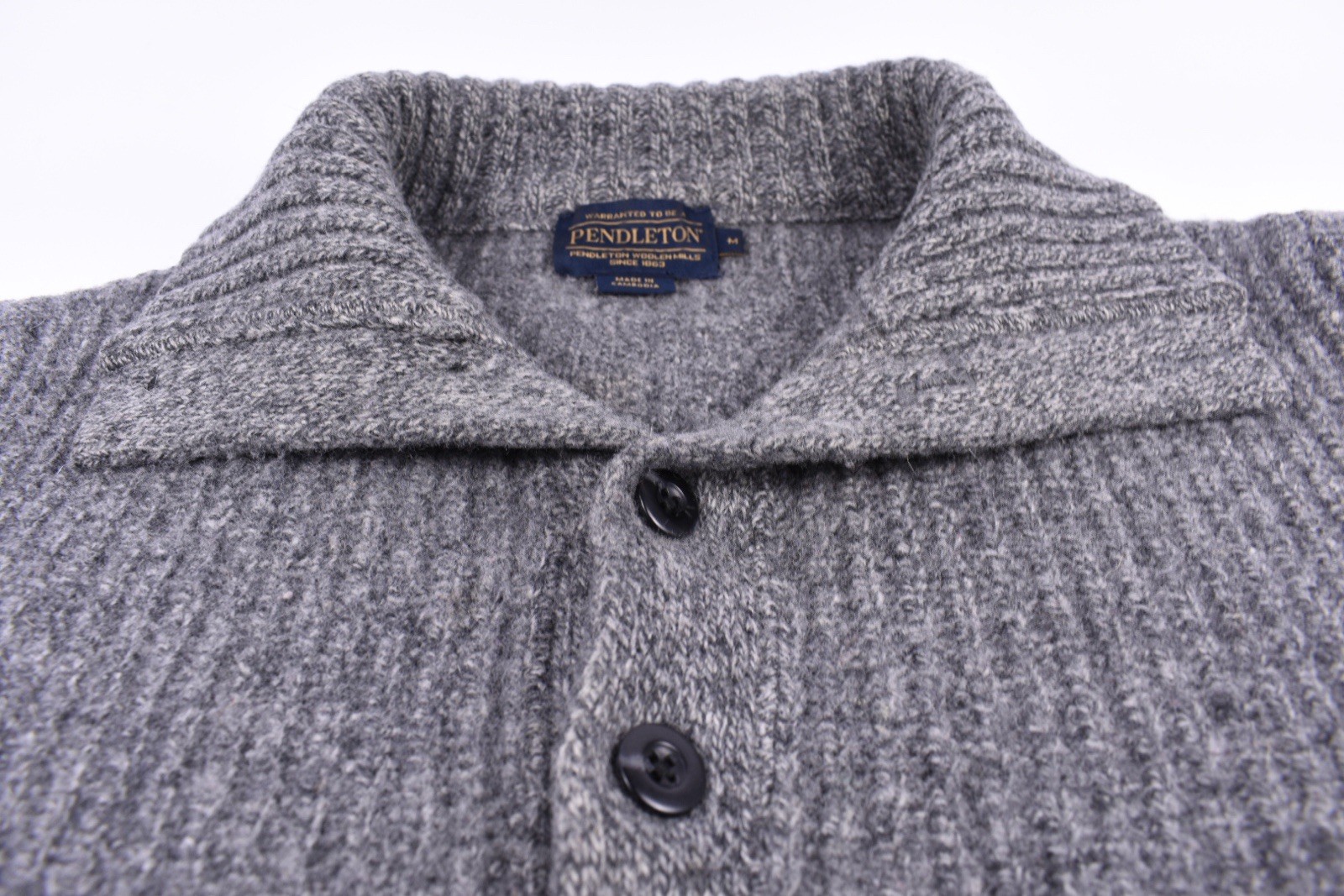 Pendleton Wool Chunky-Knit Striped Pullover Sweat… - image 3