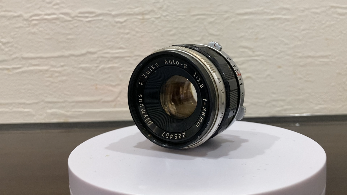 ▶️ Exc Olympus F.Zuiko Auto-S 38mm f1.8 Lens for Pen F FT FV