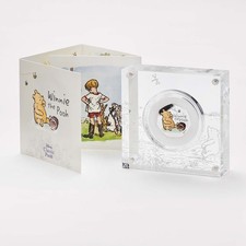 Winnie The Pooh 2020 50p Silver Proof Colour Coin - Royal Mint - Limited Mintage