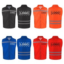 Custom Safety Vest PRINTED Personalized Volunteer Supermarket Uniform Vests