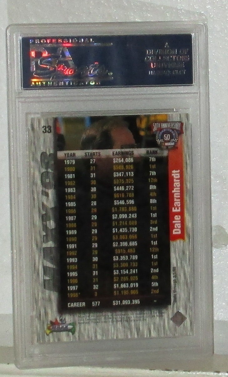 1998 MAXX DALE EARNHARDT SR AUTOGRAPHED Card#33 MINT 9 PSA/DNA AUTO GRADE ONLY view 6