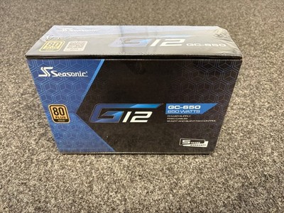 Seasonic G12 GC 650 W Non-Modular PSU, ATX 12 V, 80 PLUS Gold Certified PC Power