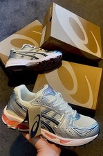 ASICS GEL-Kayano 14 Trainers Silver/White/Pink/Black UK 9 New w/ Box