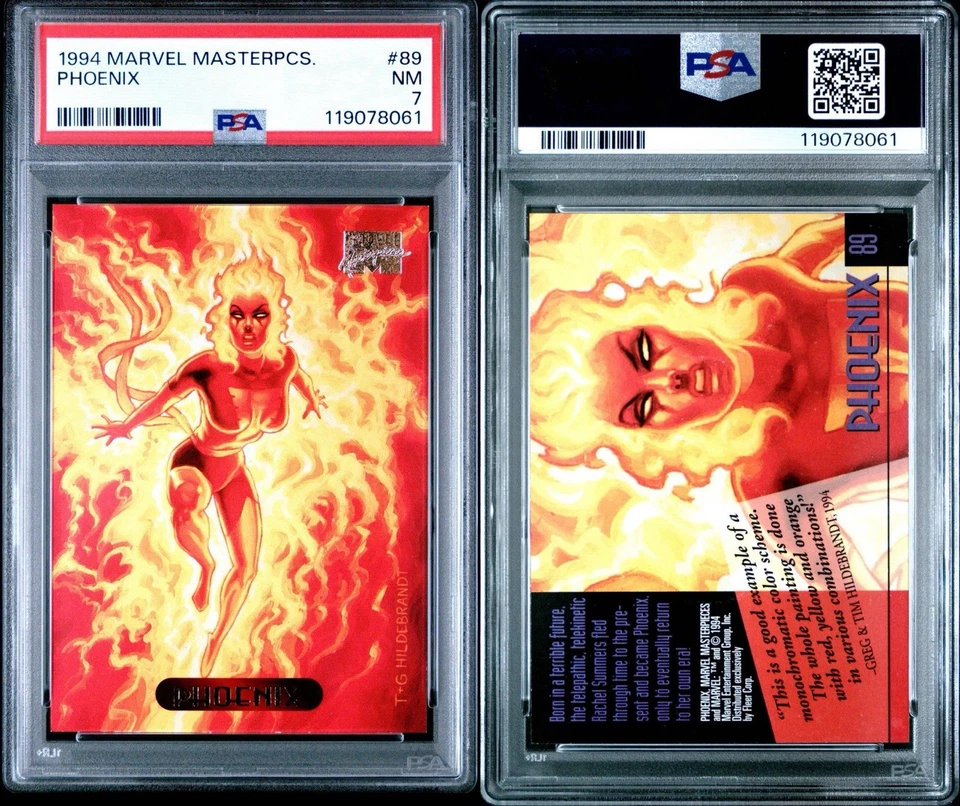 1994 Marvel Masterpieces - #89 Phoenix PSA 7 - Image 2 of 2
