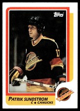 1986-87 Topps Patrik Sundstrom Vancouver Canucks #156