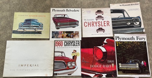 vintage advertising CAR BROCHURES Dodge Dart Windsor Belvedere GM AMC lot 8