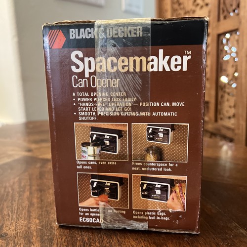 Vintage Black & Decker Spacemaker Can Opener EC60CAD NEW Old Stock Original - Picture 5 of 6