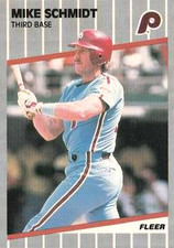 1989 Fleer #582 Mike Schmidt Philadelphia Phillies HOF