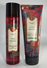 Bath  Body Works VIVA BRAZIL Fragrance Mist  Body Cream Set NEW